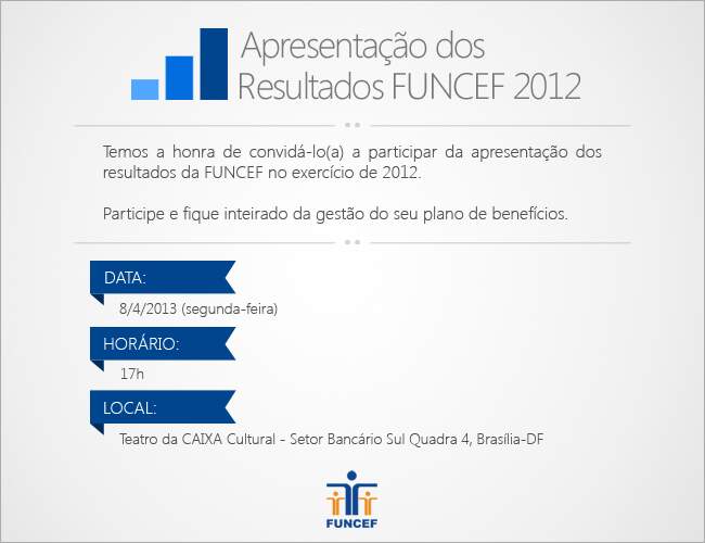 Convite FUNCEF Apresentação DF